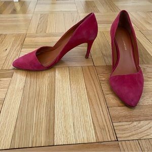Rebecca Minkoff pink fuchsia slide heels